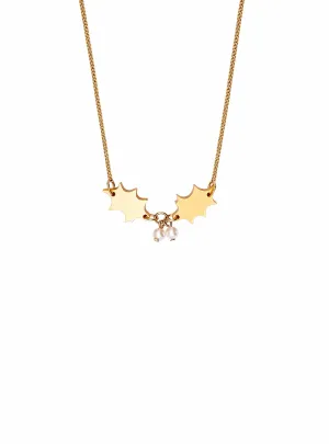 Golden Holly Necklace