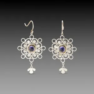 Iolite Mandala Earrings