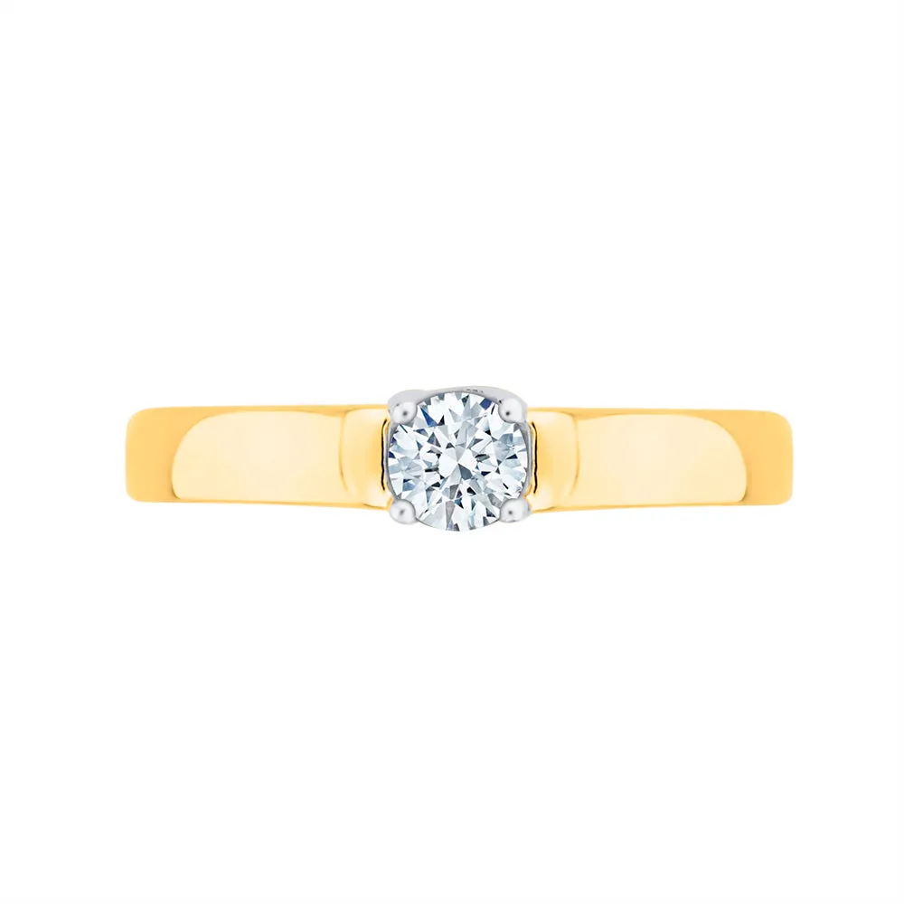 KATARINA 1/4 cttw Diamond Solitaire Engagement Ring