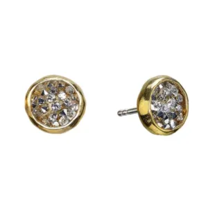 Kristal Dome Stud Earrings