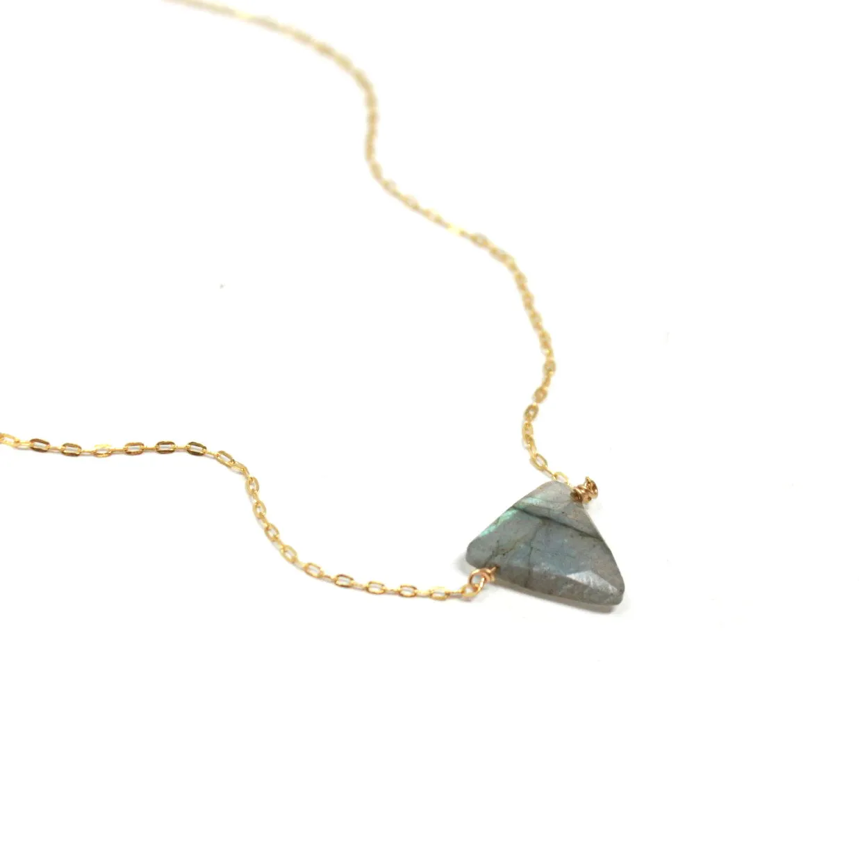 Labradorite Triangle necklace