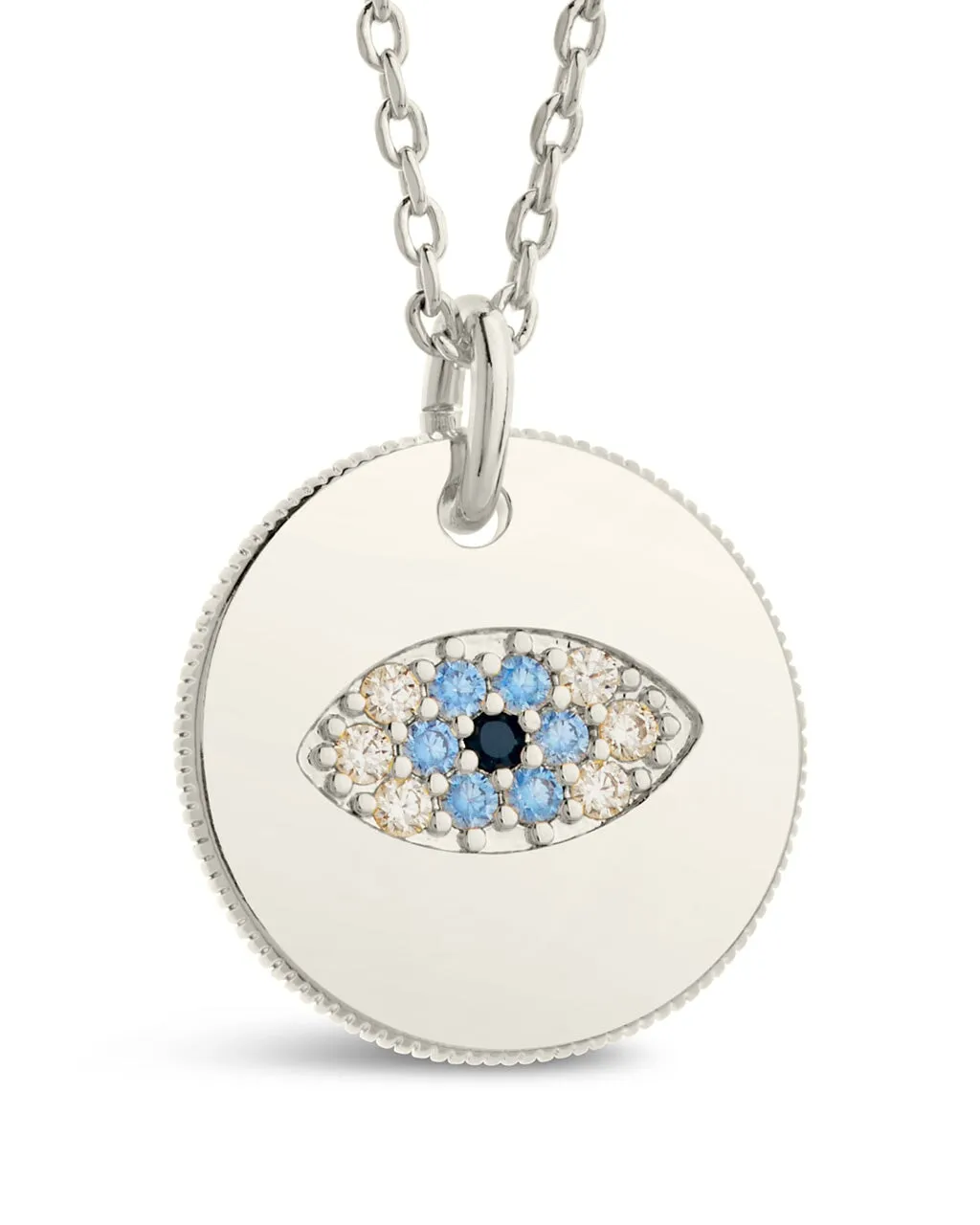 Madison CZ Evil Eye Pendant Necklace