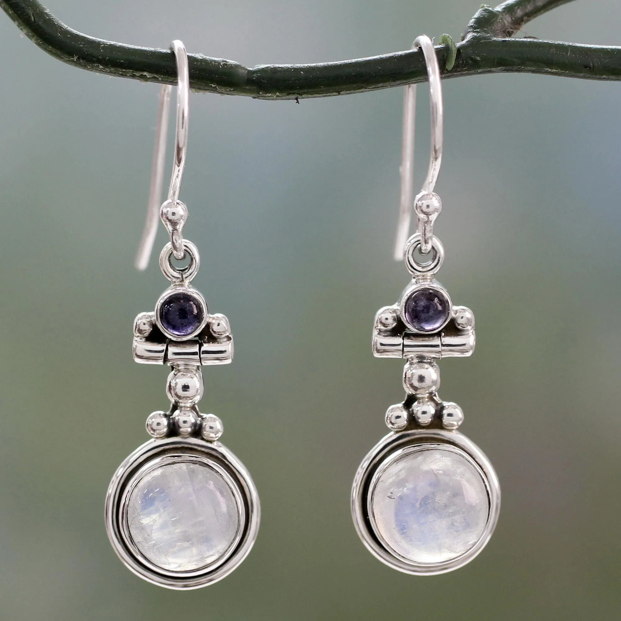 Misty Moonstone Earrings