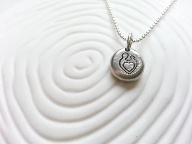 Mother and Child Necklace | Pebble Necklace