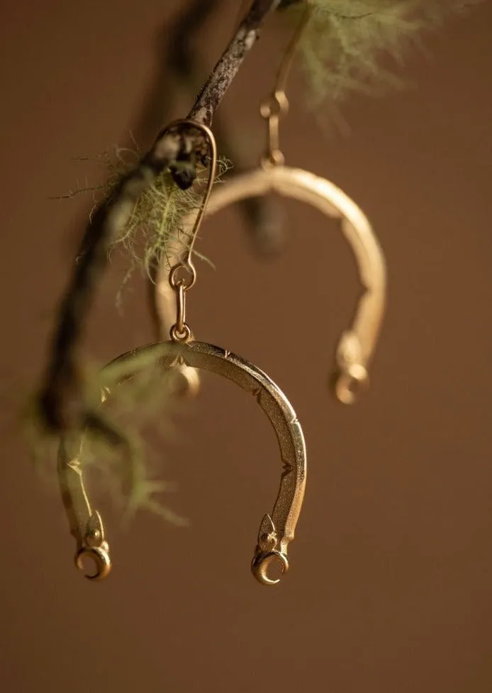 Ngā Kaitiaki Āniwaniwa Earrings Gold