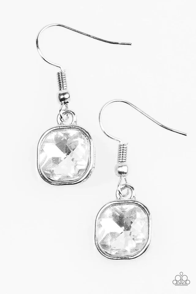 Paparazzi Earring ~ Everlasting Shine - White