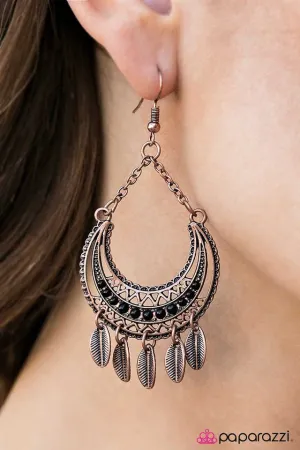 Paparazzi Earring ~ Lunar Lullaby - Copper