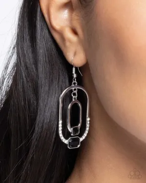 Paparazzi Earring ~ Matching Magic - Black