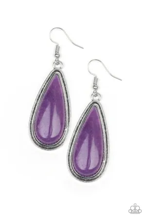 Paparazzi Earring ~ Oasis Sheen - Purple