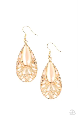 Paparazzi Glowing Tranquility - Gold Earrings