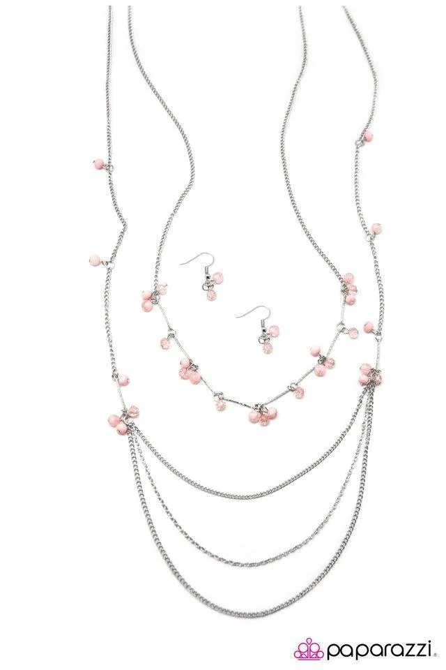 Paparazzi Necklace - Air of Sophistication - Pink