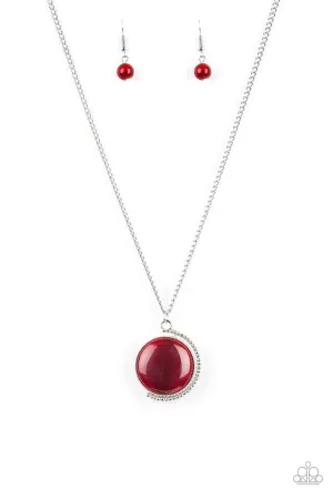 Paparazzi Necklace ~ Luminous Lagoon - Red