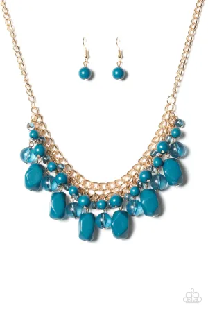 Paparazzi Necklace ~ Newport Native - Blue