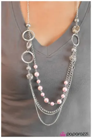 Paparazzi Necklace ~ Ready For Romance - Pink