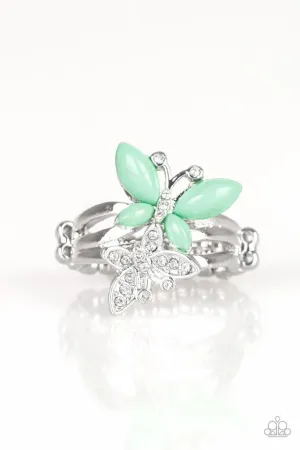 Paparazzi Ring ~ Flutter Flirt - Green