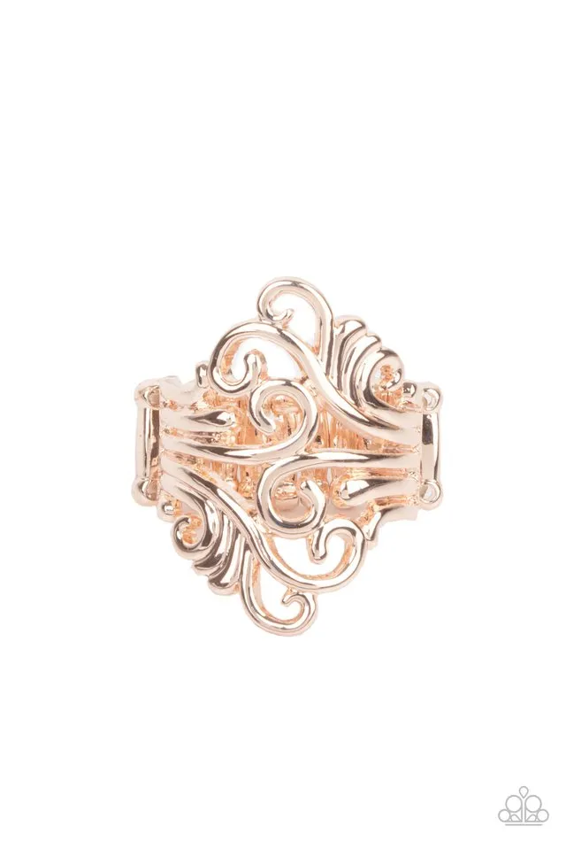 Paparazzi Ring ~ Voluptuous Vines - Rose Gold