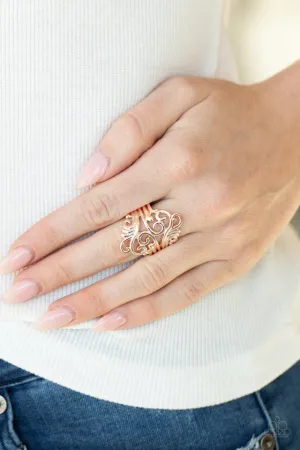 Paparazzi Ring ~ Voluptuous Vines - Rose Gold