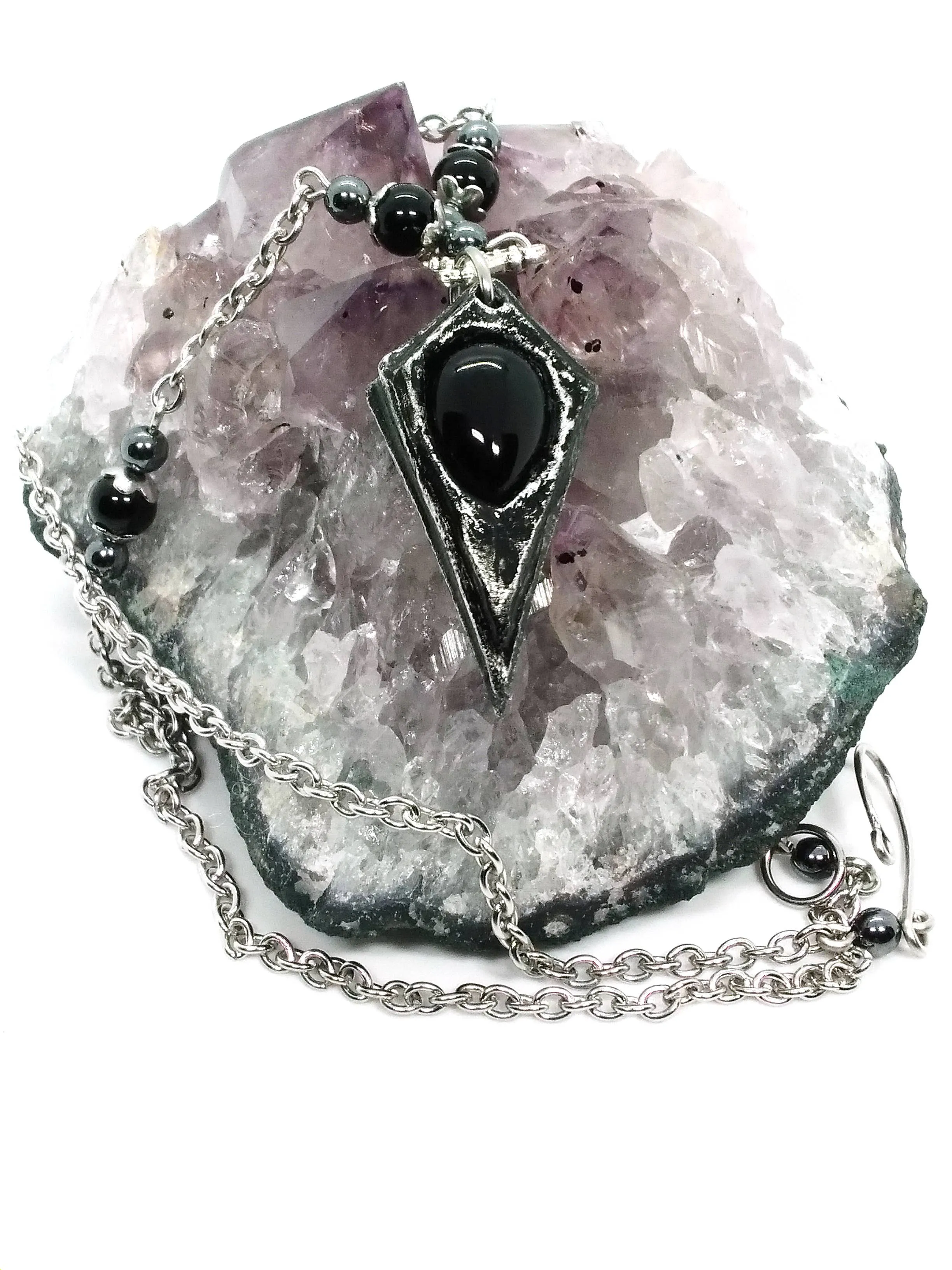 Pendulum Necklace with Stone Options