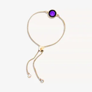 Purple Moon Carina Twist Bracelet in Gold