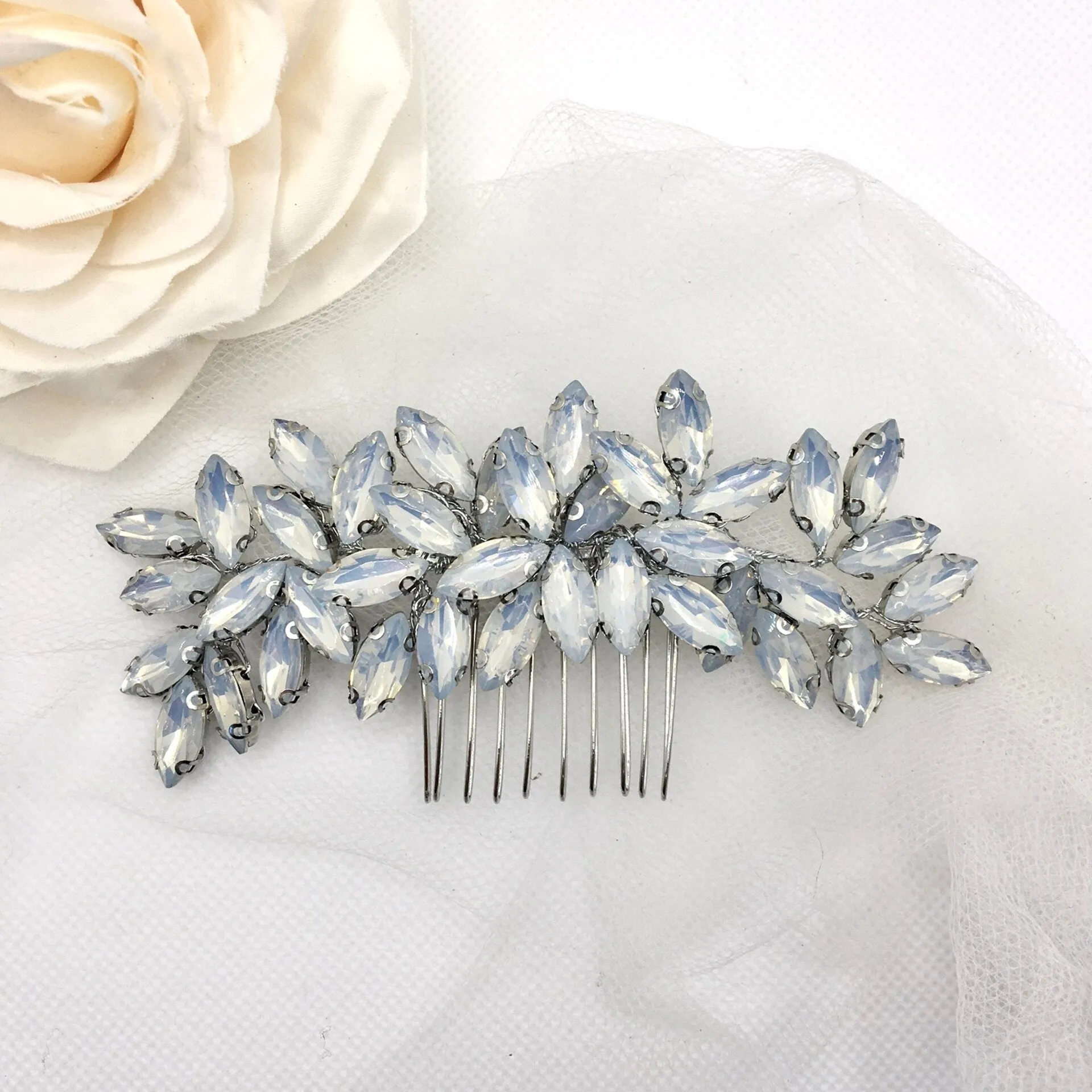 "Marielle" - Opal Bridal Hair Comb