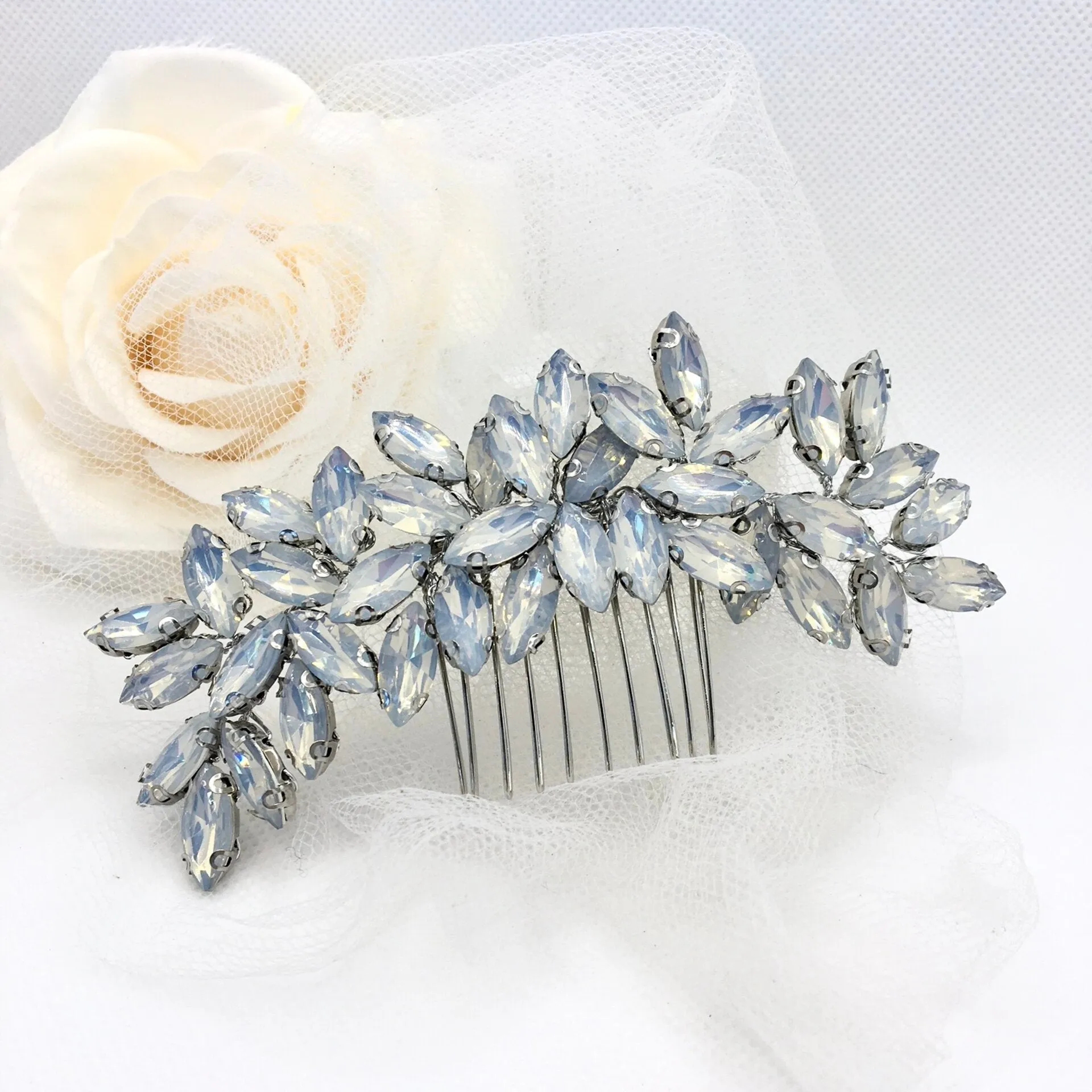 "Marielle" - Opal Bridal Hair Comb