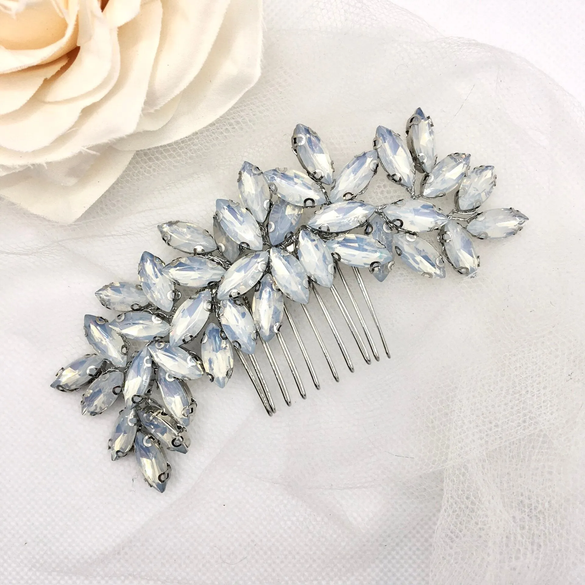 "Marielle" - Opal Bridal Hair Comb