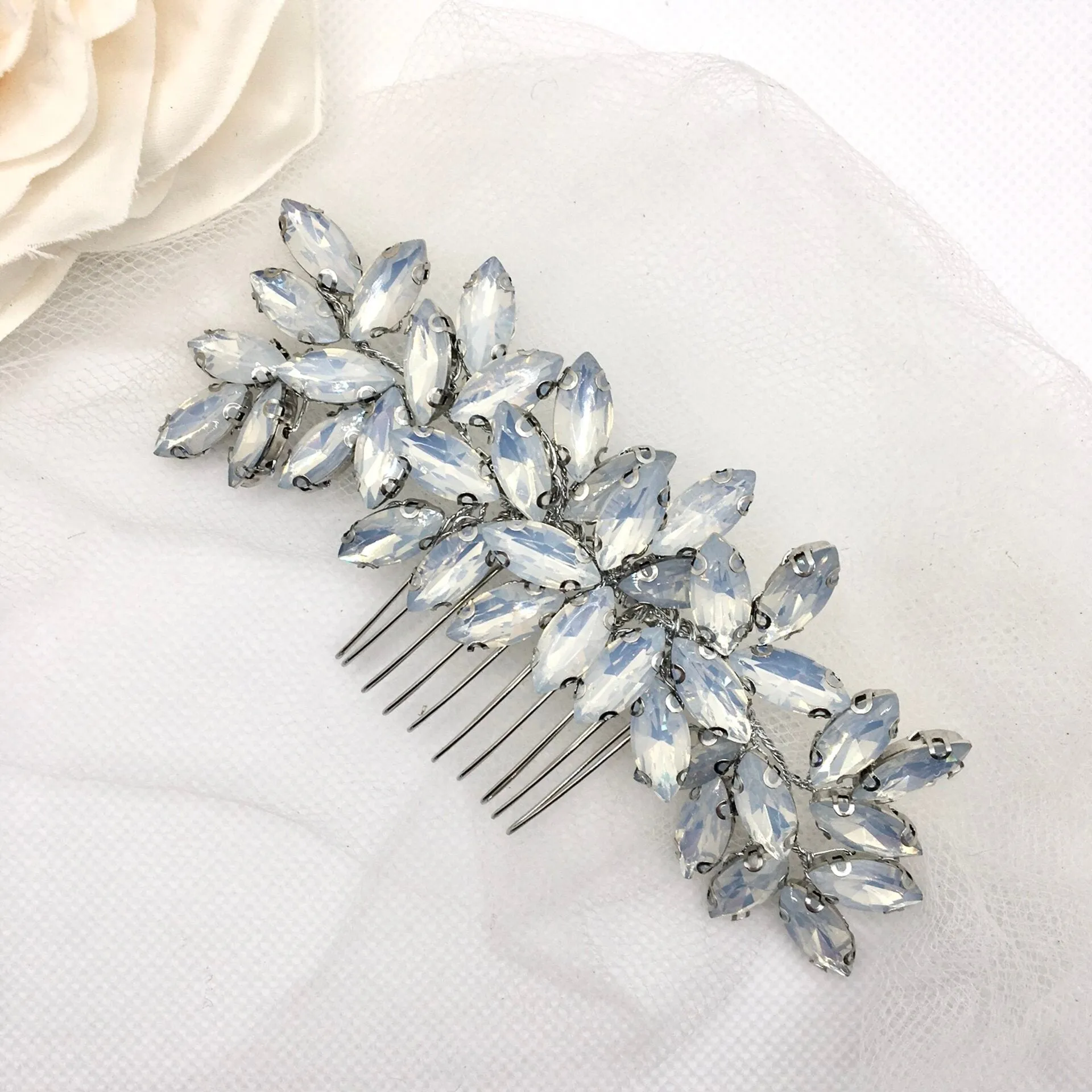 "Marielle" - Opal Bridal Hair Comb