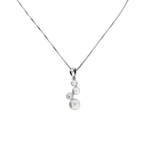 Silver Freshwater Pearl Cluster Pendant