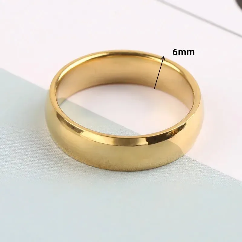 Simple Titanium Steel Couple Rings Decompression Anti-anxiety Rotating Ring for Men Embossed Great Wall Pattern Jewelry Gifts