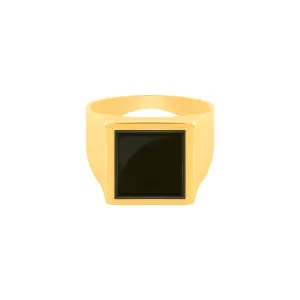 Square Onyx Ring