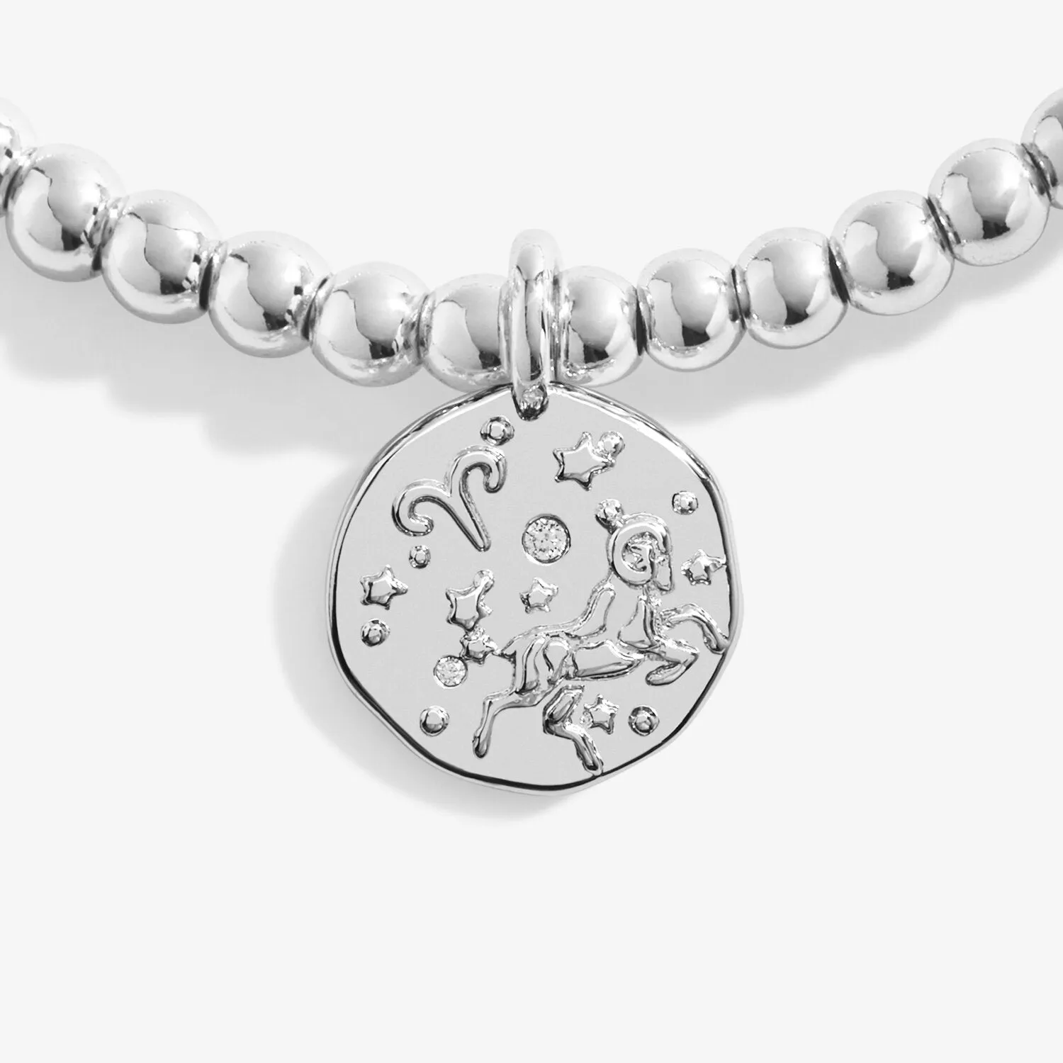 Star Sign A Little 'Aries' Bracelet In Silver Plating