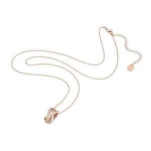 Twist Pendant White Rose Gold-tone Necklace 5620549