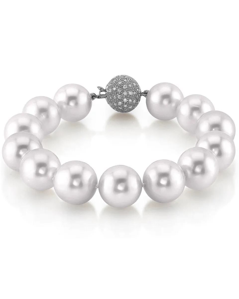 White South Sea White Pearl Bracelet, 12.0-13.0mm