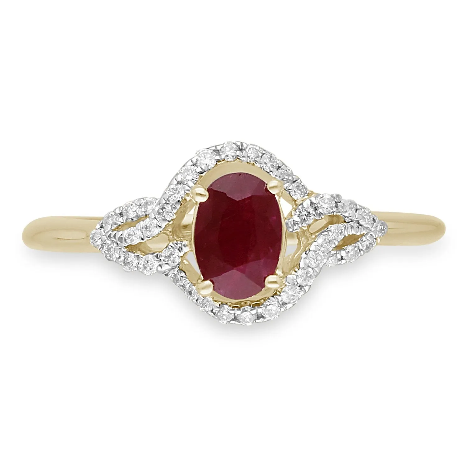 Yellow Gold Ruby & Diamond Heirloom Ring