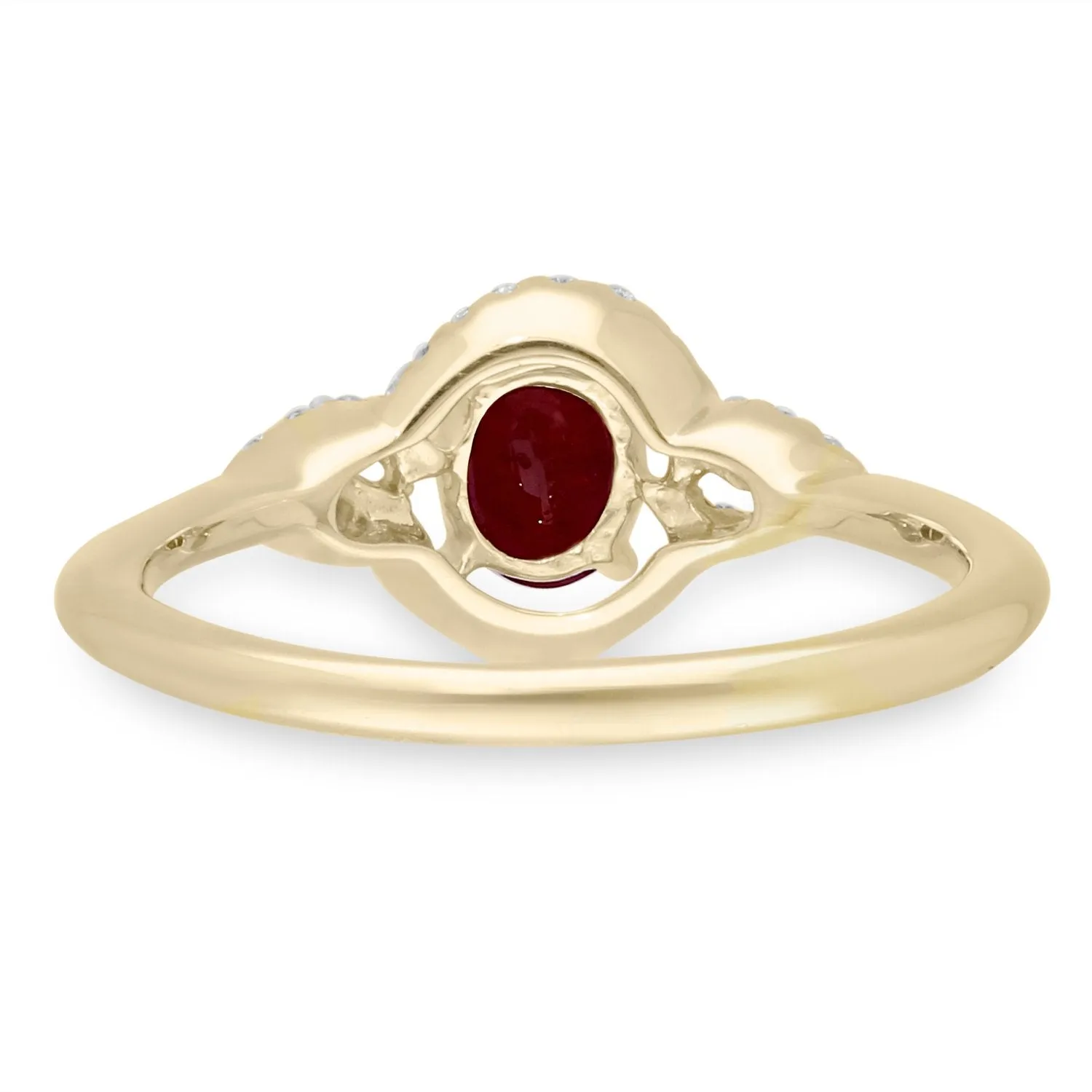 Yellow Gold Ruby & Diamond Heirloom Ring