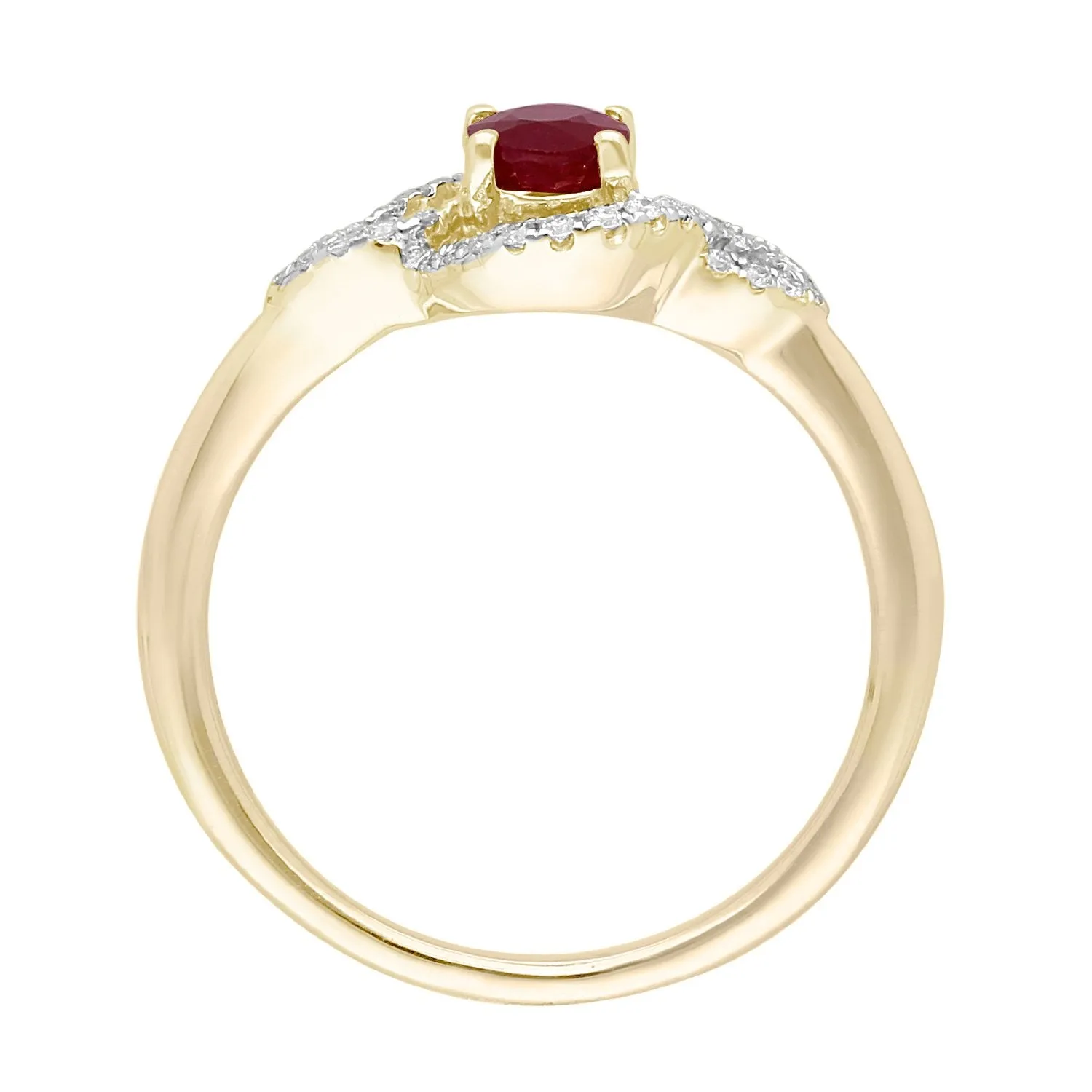 Yellow Gold Ruby & Diamond Heirloom Ring