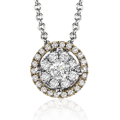 ZP827 Pendant in 14k Gold with Diamonds